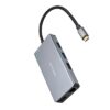 Hub USB-C Nanocable 3xUSB-A + 2xHDMI + RJ45 + TF + SD + PD