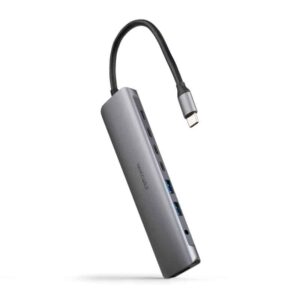 Nanocable Hub 8in1 USB-A+USB-C+HDMI+USB-C PD+Jack