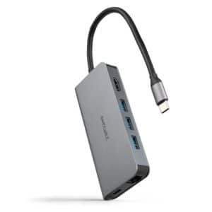 Nanocable Hub 8in1 USB-A+HDMI+USB-C PD+RJ45+TF+SD