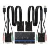 Nanocable KVM Switch VGA USB 1u-2PC+Cable