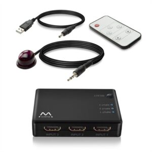 Comutador HDMI 4K 3x1 com controlo remoto