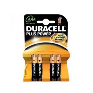 Duracell Plus Power Alkaline Battery LR3 AAA Pack-4