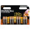 Duracell Plus Power Alkaline Battery AA LR6 Blister*8