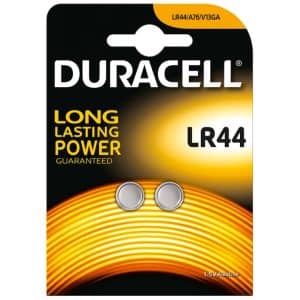 Duracell LR44 Alkaline Button Cell Battery 1.5V Blister*2