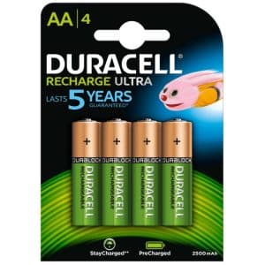 Duracell Rechargeable Battery HR6 AA 2500mAh Blister*4