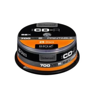 Intenso CD-R 700MB 52x imprimível Tarrina 25US