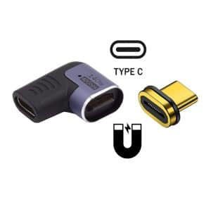 EWENT USB-C Magnetic Adapter 90º USB4 PD 100W