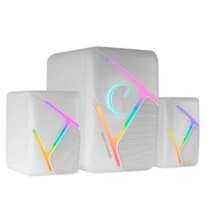 Mars Gaming Speakers MS-H21 2.1 35W RGB White