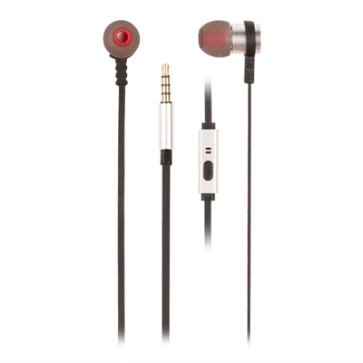 NGS Metal Earphones Flat 1.2m Silver