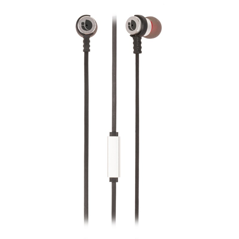 NGS Metal Earphones Flat 1.2m Silver NGS Metal Earphones Flat 1.2m Silver