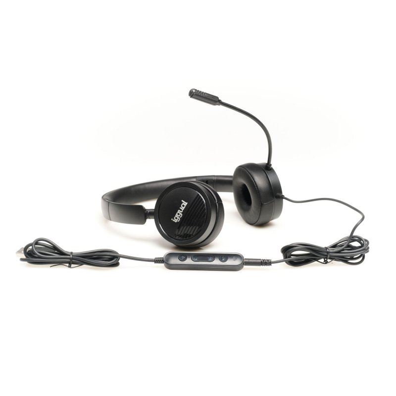 iggual Auriculares con micro Dual Tech USB/3,5 mm iggual Auriculares con micro Dual Tech USB/3,5 mm