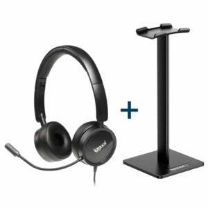 iggual Dual Tech Headphones Kit + SA22 Stand