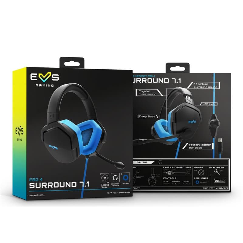 ENERGY SISTEM Gaming Headset ESG 4 S 7.1 Blue ENERGY SISTEM Gaming Headset ESG 4 S 7.1 Blue