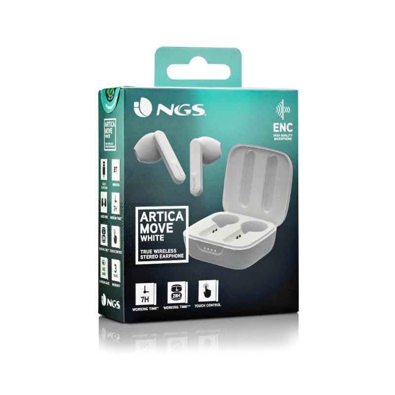 NGS Auriculares Artica Move BT e TW Estéreo Branco NGS Auriculares Artica Move BT e TW Estéreo Branco