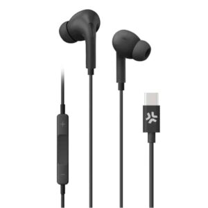 Celly USB-C Wired Headphones Black