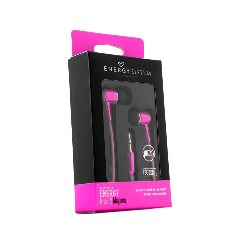 Energy Sistem Auricular Intra-auricular Urban 2 Magenta Energy Sistem Auricular Intra-auricular Urban 2 Magenta