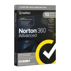NORTON 360 Advance 200GB ES 1us 10 devices 1A