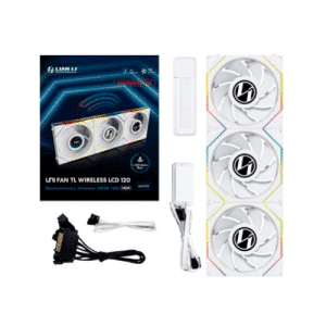 Ventilador 120x120 Lian Li Unifantl-LCD Sem Fios Branco R