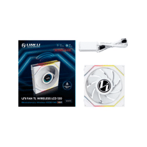 Ventilador 120x120 Lian Li Unifantl-LCD Sem Fios Branco R