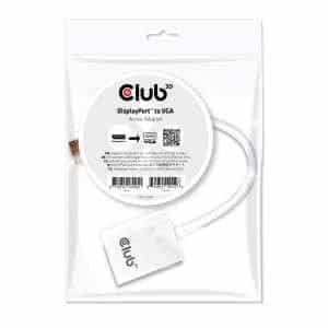 Club3D Active DP to VGA Adapter White