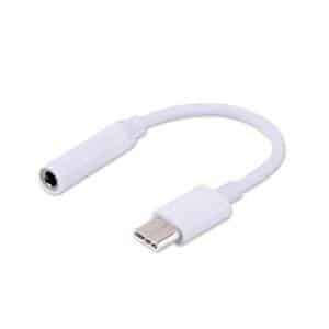 USB-C to 3.5mm Jack Adapter Savio AK-35 White