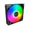 Ventilador 120x120 Montech GF120 PWM Preto Pack 3 + Hub