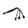 Cabo 3 a 1 PWM Phobya 30 cm Preto 1