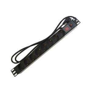 Pepegreen PDU Power Strip Type 8 Sockets with Switch