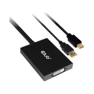 Club3D Active Mini-DP to Dual Link DVI Adapter