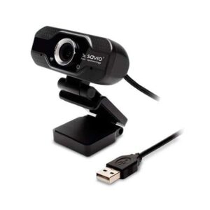 Full HD USB-A Webcam Black Savio AK-01