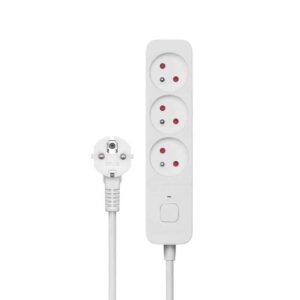 3-Socket Power Strip 1.5M White Savio LZ-07