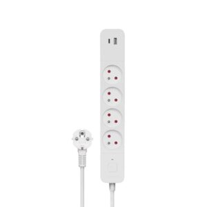 4 Socket Power Strip + 2xUSB 1.5M Savio LZ-11