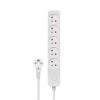5 Socket Power Strip 3M White Savio LZ-09
