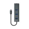 Hub Savio USB(C) - 3 X USB(A) 3.1 + 1 X RJ45
