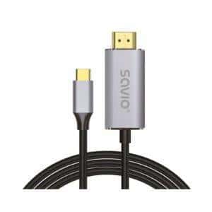 Cabo USB-C a HDMI 2.0 4K 2M Savio CL-171