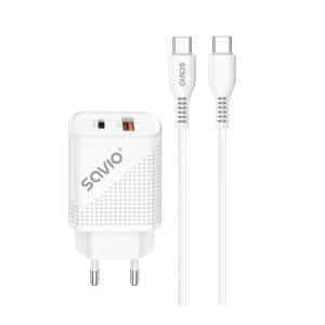 Savio LA-05 Dual 18W USB 3.0 Charger + Cable