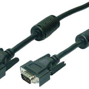 Logilink VGA M-M Cable 1.8M HD DB15 Extender White