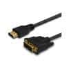 Cabo HDMI a DVI 18+1 1.5M Savio CL-10 M/M