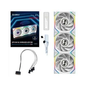 Ventilador 120x120 Lian Li Unifan SL Sem Fios LCD Branco RV