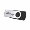 32GB USB-C 3.2 Mediavrange Flash Drive Silver and Black