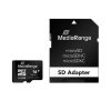 Mediarange Micro SDHC Memory 16GB + SD Adapter