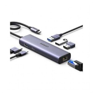 Ugreen 6-in-1 USB-C Hub to HDMI + 3xUSB-A + RJ45 + PD
