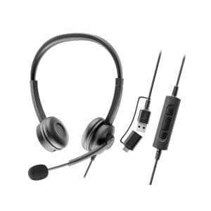 Axtel Flow Stereo USB-C + USB-A Headphones