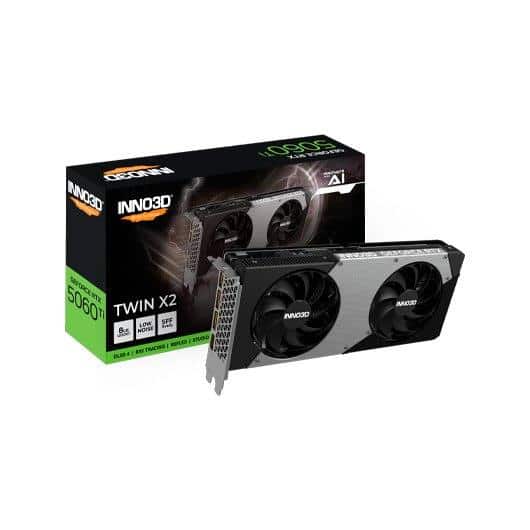 Placa Gráfica Inno3D RTX 5060 Ti Twin X2 OC 8GB