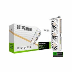 Zotac RTX 5070 AMP 12GB GDDR7 White Graphics Card