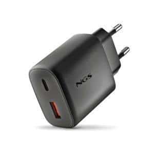 NGS CARREGADOR GAN ULTRARÁPIDO 45W USB-C + USB-A