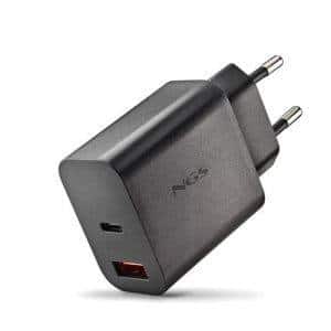 NGS CARGADOR GAN ULTRARÁPIDO 30W USB-C+ USB-A