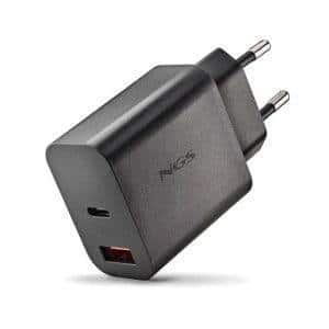 NGS CARREGADOR GAN ULTRARÁPIDO 20W USB-C+ USB-A
