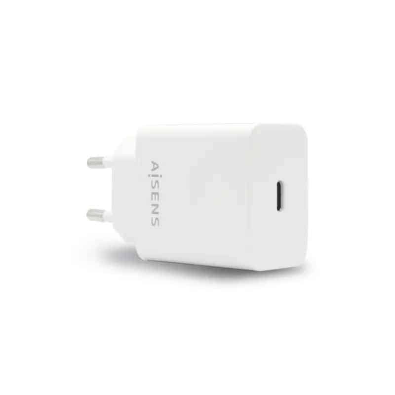 Aisens Carregador USB-C PD3.0 1XUSB-C 20W branco