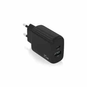 Aisens USB-C PD3.0 USB-A QC3.0 25W Charger Black